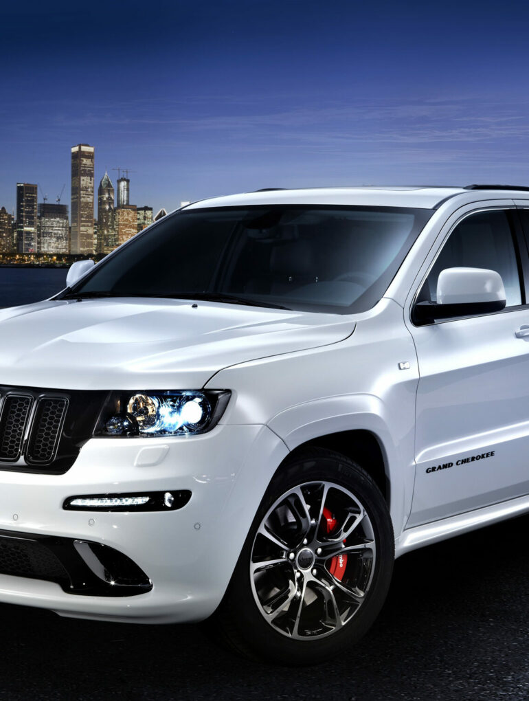 2012 Stone White Jeep Grand Cherokee